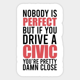 Honda Civic Owners Sticker